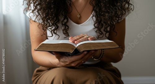 Photo of Woman Reading Bibl...