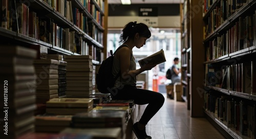 Photo of Woman Reading in B...