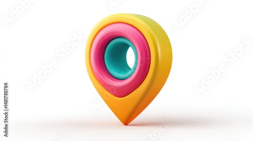Colorful 3D location marker Free Download Colorful 3D location marker - GFXLoad