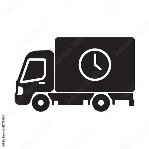 delivery truck glyph