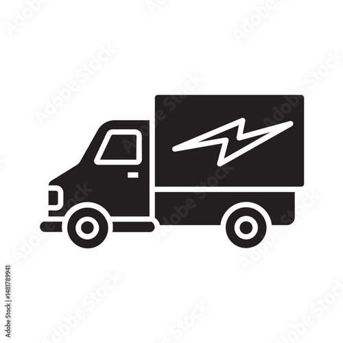 delivery truck glyph