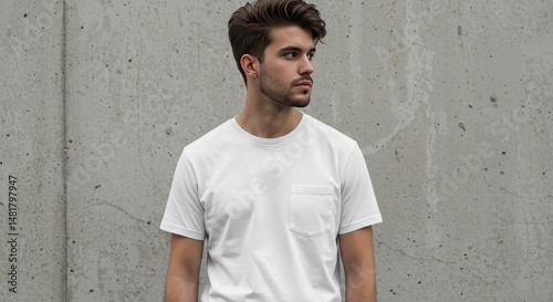 Photo of Young Man in White...