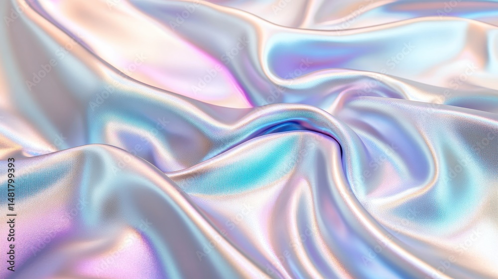 Obraz premium Airy, iridescent silk drapes
