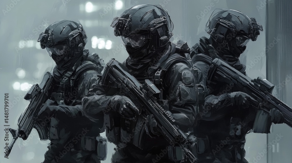 Spec Ops Team - Digital Art. Spec Ops Team - Digital Art.