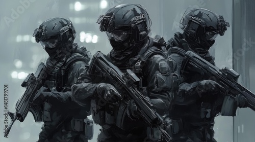 Spec Ops Team - Digital Art.