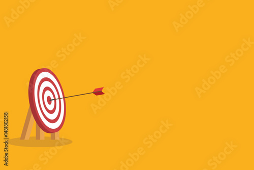 Red arrow hits the center