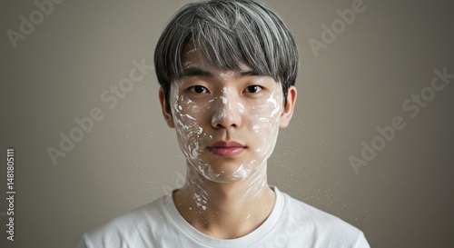 Photo Portrait Man With Whi...