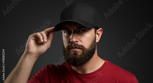 Portrait of Bearded Man in ...