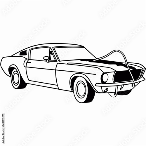 Concept car Vector Art