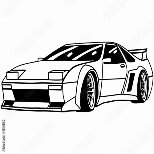 Concept car Vector Art
