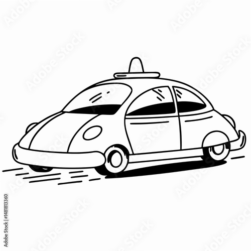 Concept car Vector Art
