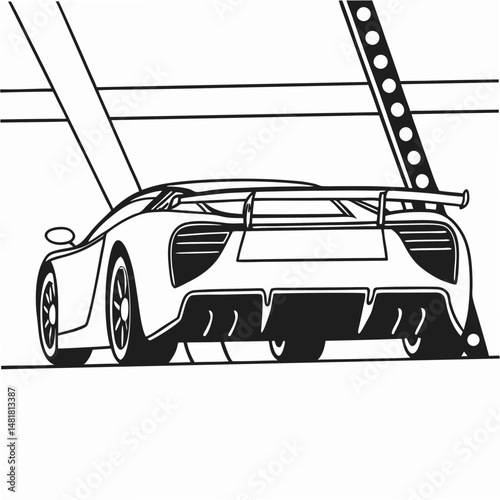 Concept car Vector Art