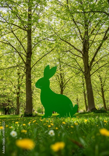 Photo of Green Rabbit Silho...