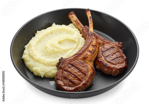 Photo of Two Grilled Lamb C...