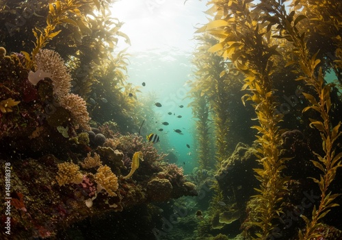 Photo of Underwater Sunligh...