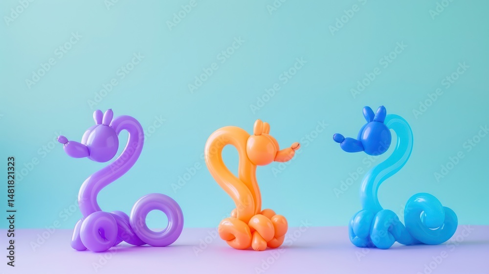 Colorful Balloon Animals Colorful Balloon Animals