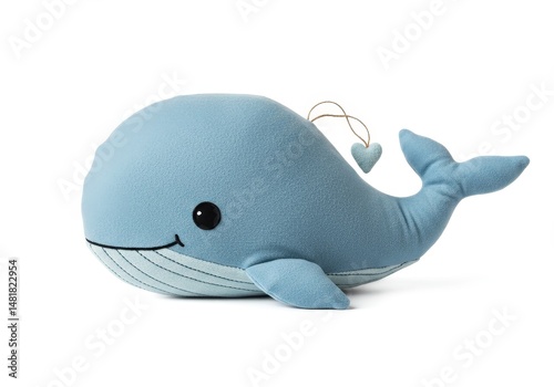 Studio Shot of Blue Plush W...
