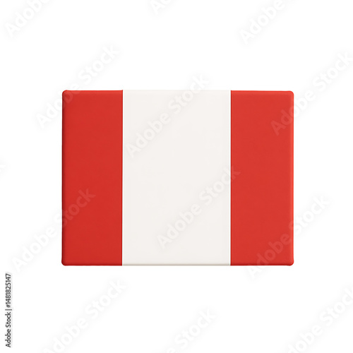 Red product packaging box with white label isolated on transparent background Free Download Red product packaging box with white label isolated on transparent background - GFXLoad