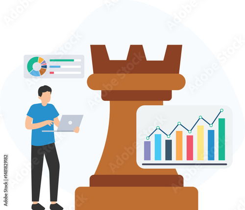 Business strategy or strategic planning, competitive advantage or market positioning, long-term vision or business goals, SWOT analysis or strategic assessment, corporate strategy or organizational 