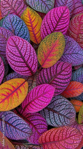 Vibrant Autumn Leaves Display a Spectrum of Colors