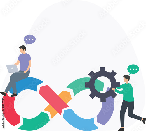 DevOps or development operations, continuous integration or CI/CD pipeline, automation tools or infrastructure as code, deployment pipeline or release management, version control or Git repositories