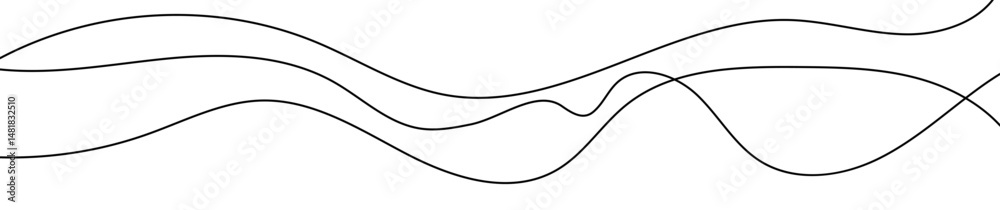 Thin curved wavy lines Thin curved wavy lines