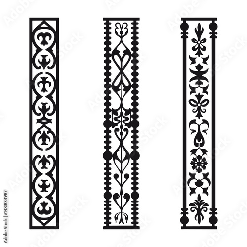 Wrought Iron Fence Seamless Art Deco