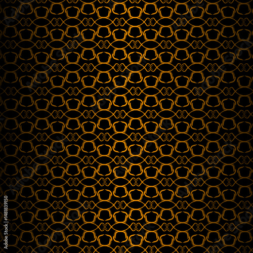 Gold premium patternblack and white seamless pattern