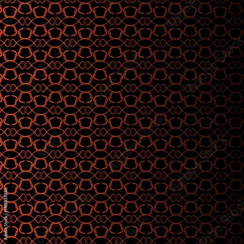 Red colored pattern, black and white seamless pattern