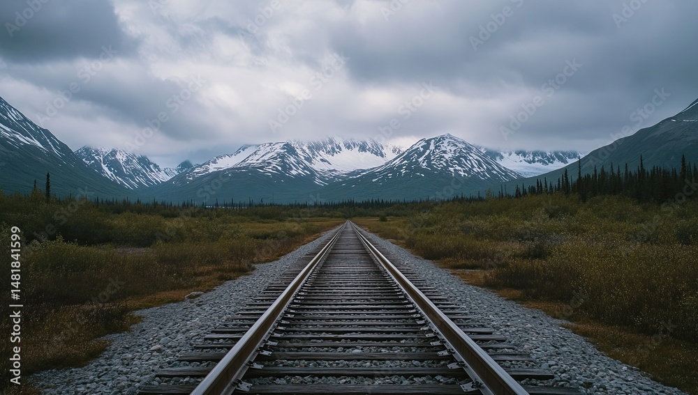Fototapeta premium Mountain Railroad