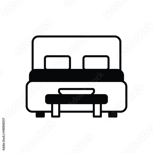 Breakfast in Bed Vector icon