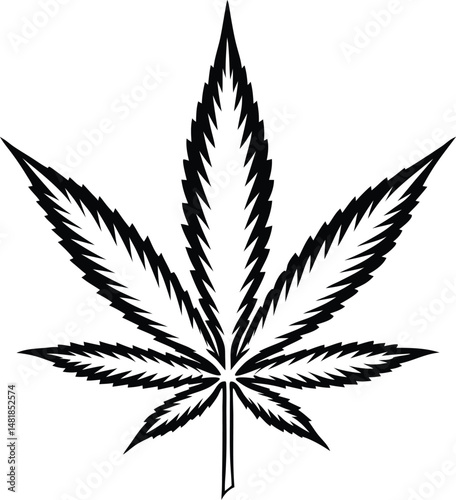 cannabis leaf vector illustration