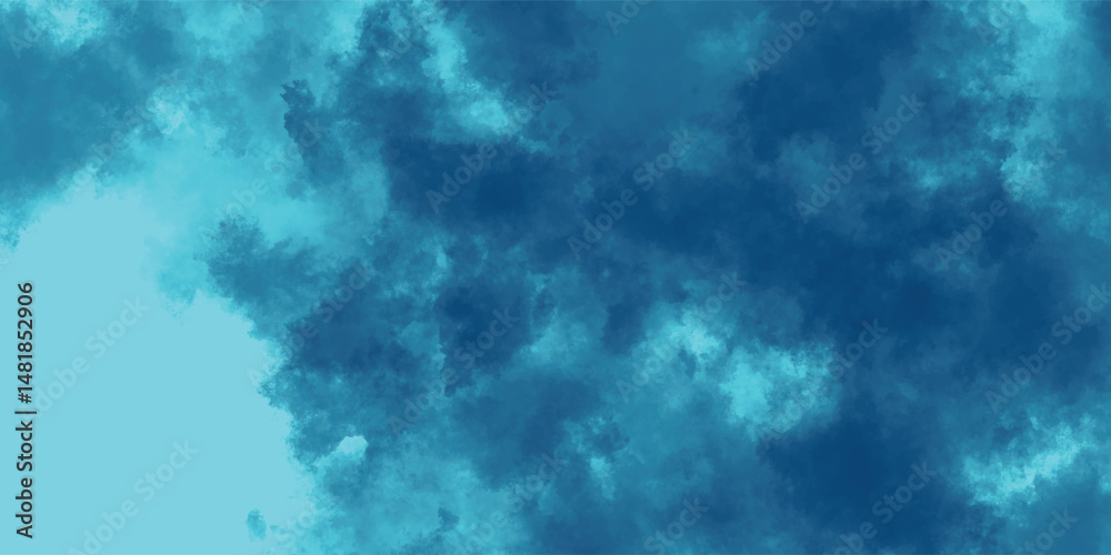 Fototapeta premium A Calm Cataclysm of Blue Vapor Touching the Edge of Thought