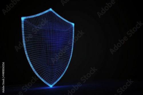 Wallpaper Mural Creative graphic layout showcasing a digital shield design in a modern style Torontodigital.ca