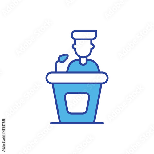 Speaker icon vector stock illustration