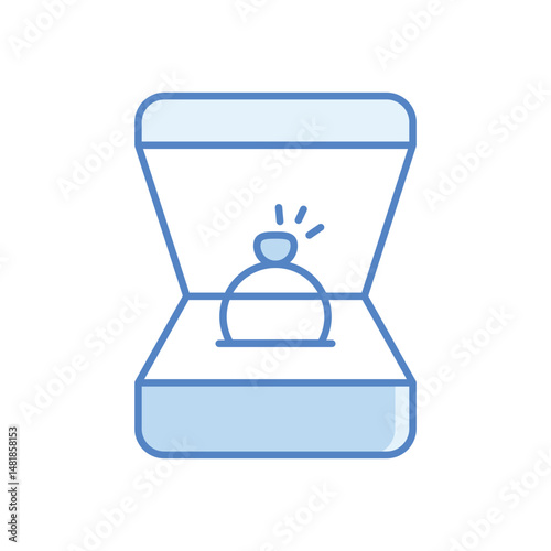 Jewelry Box Vector icon