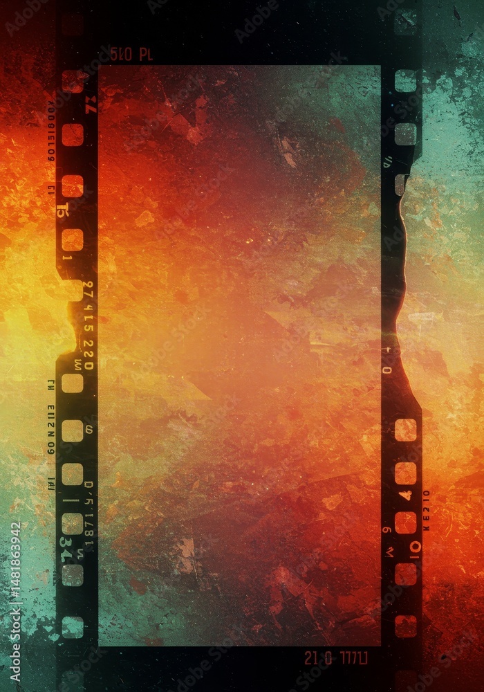 Obraz premium Abstract Background Film Strip Overlay Texture