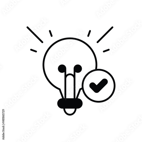 Problem Solve icon vector stock illustration