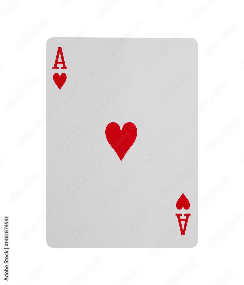 Obraz premium heart playing card isolated