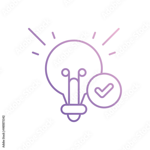 Problem Solve icon vector stock illustration