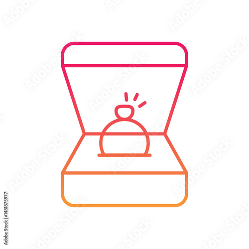 Jewelry Box Vector icon