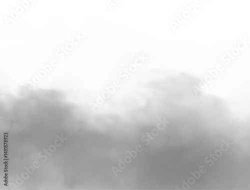 soft, fluffy white cloud with mist and atmospheric haze—ideal for PNG weather cut-outs, realistic sky illustrations, and dreamy climate effects