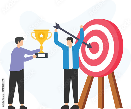 Goal achievement or success realization, objective setting or target planning, personal growth or professional development, performance metrics or progress tracking, strategic goals or long-term visio