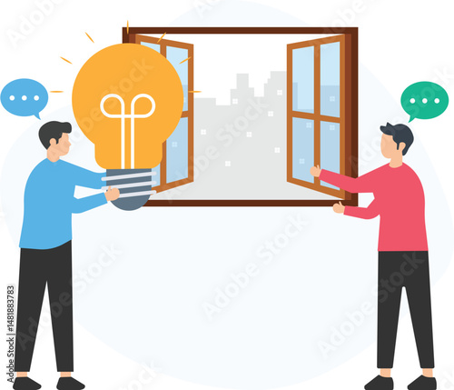 Idea sharing or knowledge exchange, collaborative brainstorming or collective innovation, open discussion or free-flowing conversation, creative solutions or problem-solving techniques, feedback loops