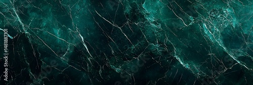 Dark green marble texture with veining and patterns
