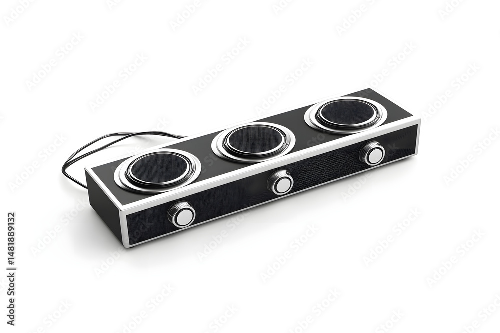 Fototapeta premium Black plastic component detail