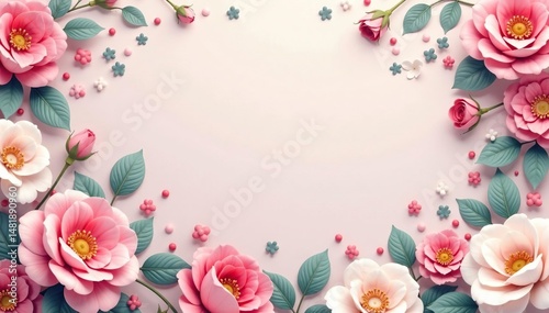 Subtle, textured floral motif in pastel hues creates a delicate repeating pattern for social media , peaceful, airy, pattern