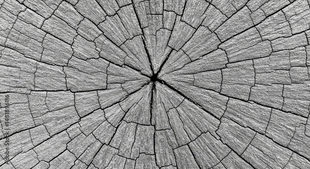 Fototapeta premium Abstract Background Monochrome Tree Rings Texture