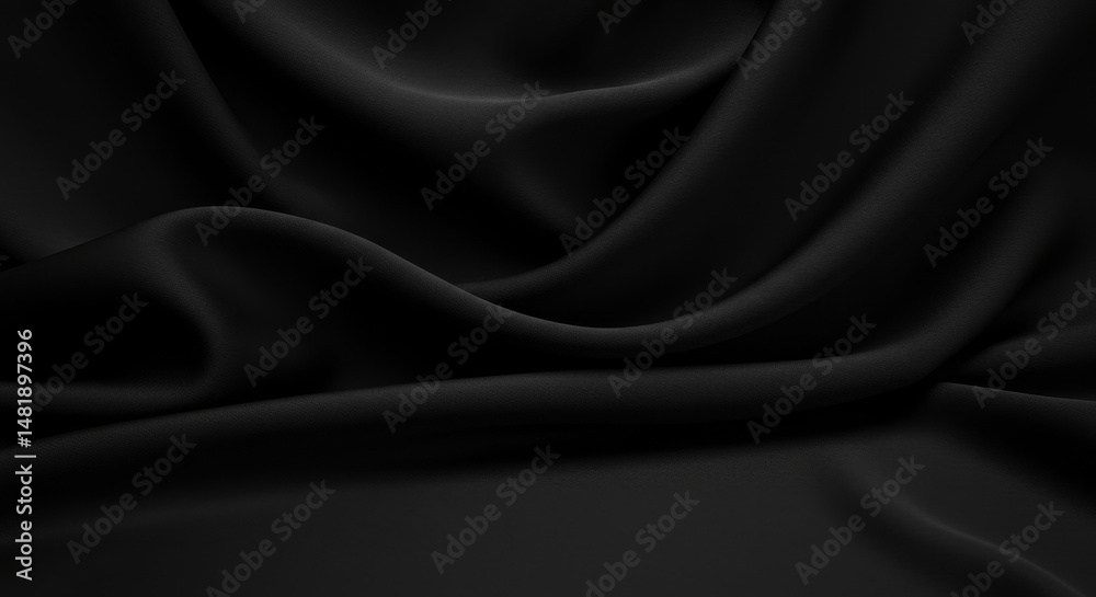 Obraz premium Abstract Background of Black Fabric Texture