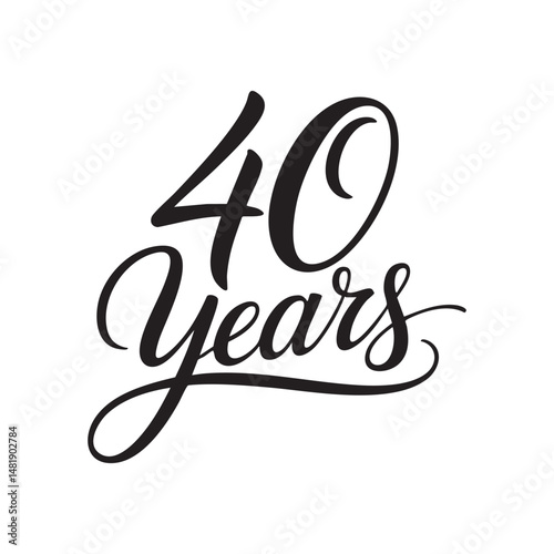40 years calligraphy hand lettering